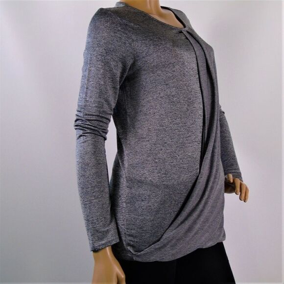 Banana Republic  Long Sleeve Top Drape Faux Wrap - Picture 2 of 6